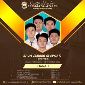 Juara 1 SAGA Jember (E-sport)-Telkomsel