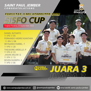 Juara 3 Sisfo Cup - Fakultas Ilmu Komputer UNEJ