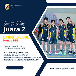 Juara 2 Lomba Basket 3x3 DBL-Honda DBL