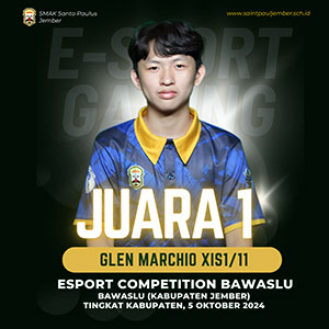 Juara 1 Esport Competition Bawaslu- Bawaslu (Kabupaten Jember)