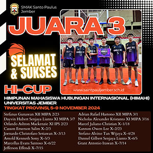 Juara 3 HI-CUP-Himpunan Mahasiswa Hubungan Internasional (HIMAHI) Universitas Jember