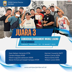 Juara 3 Ramadhan Tournament Mobile Legend - Esi Situbondo