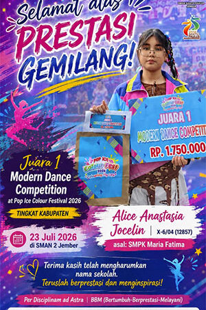 Juara 1 Modern Dance Competition at Pop Ice Colour Festival 2026