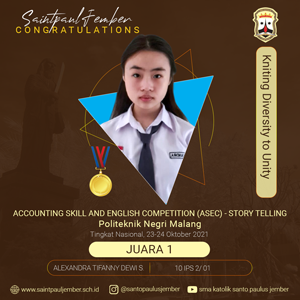 Juara 1 Accounting Skill and English Competition (ASEC) - Story Telling