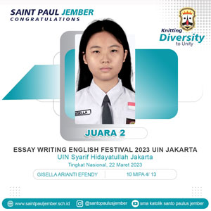 JUARA 2 ESSAY WRITING ENGLISH FESTIVAL 2023 UIN JAKARTA- UIN SYARIF HIDAYATULLAH JAKARTA