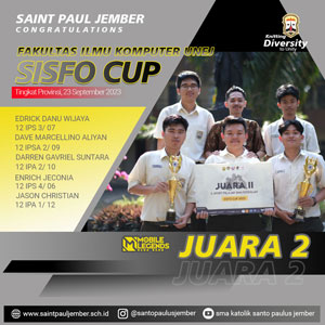 Juara 2 Sisfo Cup - Fakultas Ilmu Komputer UNEJ