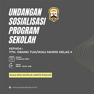 Undangan Sosialisasi Program Sekolah Kelas X Undangan Sosialisasi Program Sekolah Kelas X