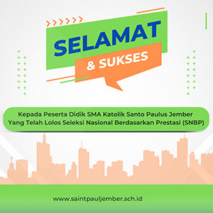 Selamat kepada peserta didik yang berhasil lolos SNBP 2025 Selamat kepada peserta didik yang berhasil lolos SNBP 2025