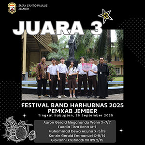 Juara 3 Festival Band HARHUBNAS 2025-PEMKAB Jember