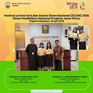 Juara Festival Lomba Seni dan Sastra Siswa Nasional (FLS3N) 2026-Dinas Pendidikan Nasional Propinsi Jawa Timur