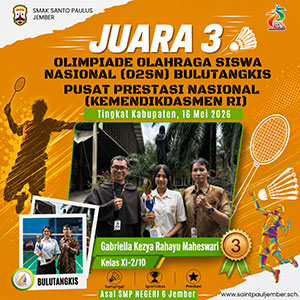 Juara 3 Olimpiade Olahraga Siswa Nasional (O2SN) Bulutangkis-Pusat Prestasi Nasional (Kemendikdasmen RI)