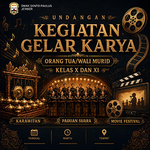 Undangan Kegiatan Gelar Karya Orang Tua/Wali Murid Kelas X dan XI