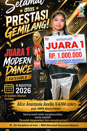 Juara 1 Modern Dance Kategori B-Golden Market