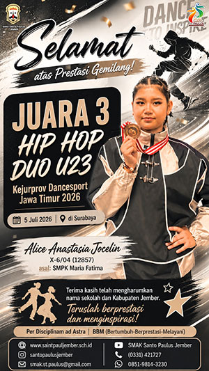Juara 3 Hip Hop Duo U23-Kejuprov Dancesport Jawa Timur 2026