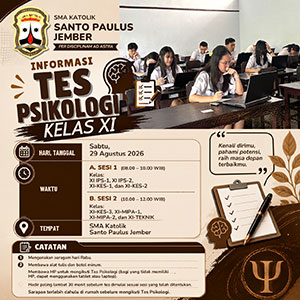Informasi Tes Psikologi Kelas XI