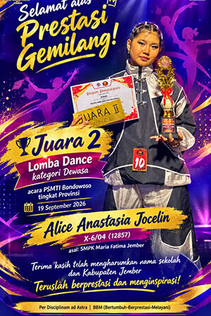 Juara 2 Lomba Dance Kategori Dewasa- PSMTI Bondowoso