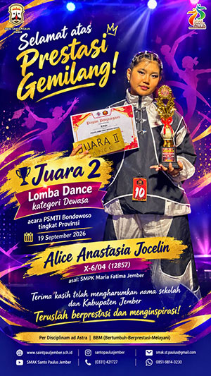 Juara 2 Lomba Dance Kategori Dewasa- PSMTI Bondowoso