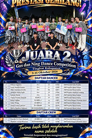 Juara 2 Gus dan Ning Dance Competition